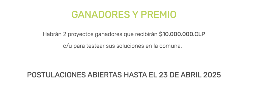 Las startups tienen hasta el 23 de abril para postural por el fondo de 10 millones. 